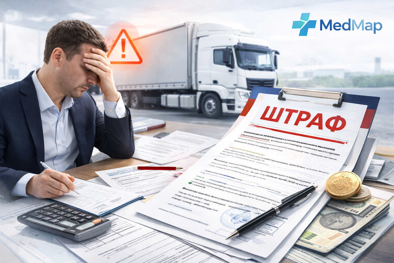 Штрафы и риски за предрейсовые/предсменные медосмотры: что будет, если “не делать”